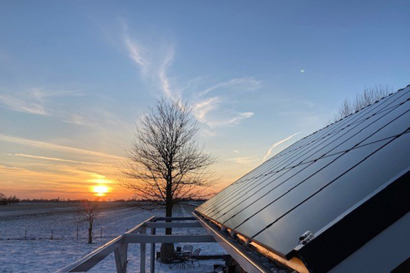 PVT panelen op een vrijstaande woning