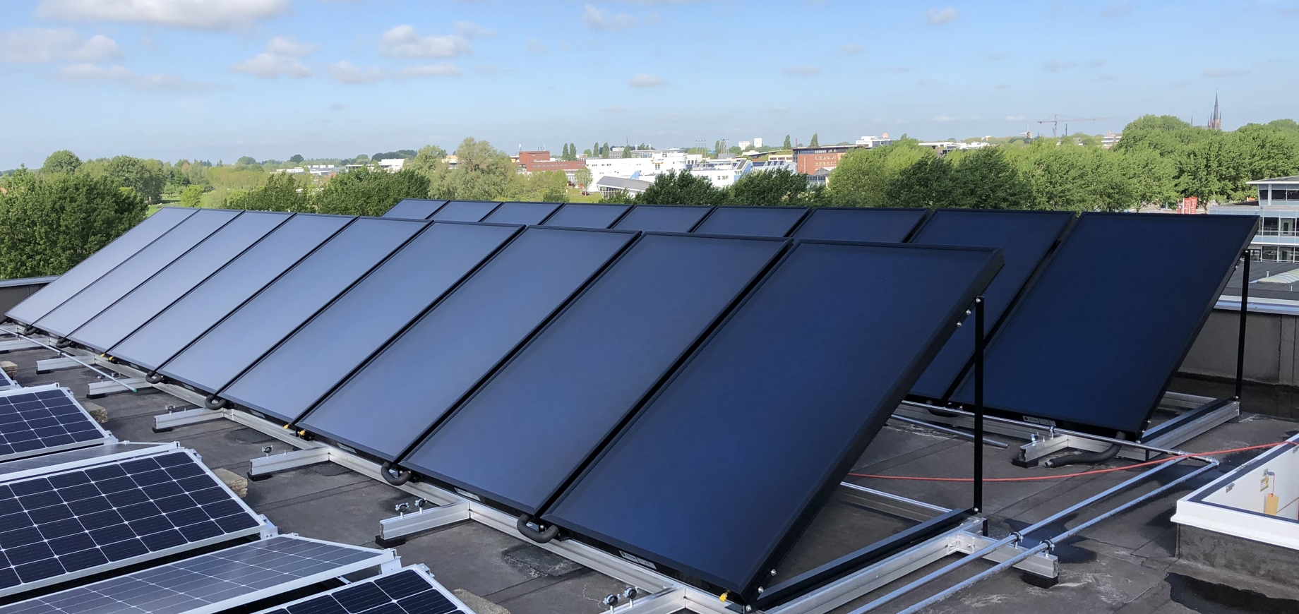 HR energy PVT panelen zakelijk plat dak